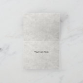 Witte Lelie Bloemen Marmeren Bruiloft Dank u kaart (Binnen)