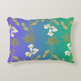 Witte Lelie bloemmotief patroon Accent Kussen