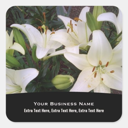 Witte Lelie Stickers (Voorkant)