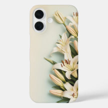 Witte Lelies Bloemen - iPhone / iPad case