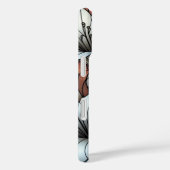 Witte lelies glas-in-loodeffect Case-Mate iPhone case (Achterkant / Rechts)