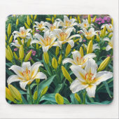 Witte Lelies Muismat (Voorkant)