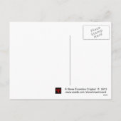 Witte lelies Paas Briefkaart (Achterkant)