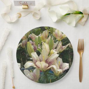 Witte Lelies Papieren Bordje