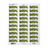 Witte lente boom bloesems retour adres label (Full Sheet)