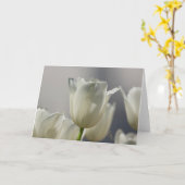 Witte lente tulpen Lee Hiller fotografie Kaart (Gele Bloem)