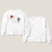 Witte letter w kerstcadeau (Voorkant /achterkant)