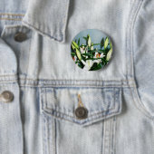 Witte leugens ronde button 5,7 cm (In situ)