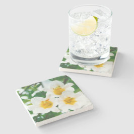 Witte leugens - symbool van de liefde stenen onderzetter