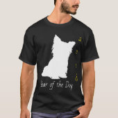 Witte Leuke Hond Chinees Nieuwjaar 2018 T-shirt (Voorkant)