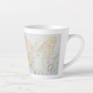Witte Licht Guardian Angel Coffee Latte Cup Mok