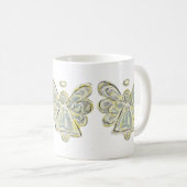 Witte Licht Guardian Angel Custom Coffee Mok Cup (Voorkant rechts)