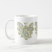 Witte Licht Guardian Angel Custom Coffee Mok Cup (Links)