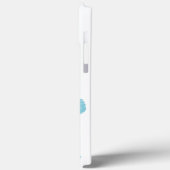 witte lichte blauwe zwarte buikvlies Case-Mate iPhone case (Achterkant / Links)