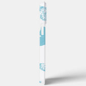 witte lichte blauwe zwarte buikvlies Case-Mate iPhone case (Achterkant / Rechts)