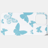 witte lichte blauwe zwarte buikvlies Case-Mate iPhone case (Achterkant (horizontaal))