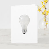 WITTE LICHTE BULB KAART (Gele Bloem)