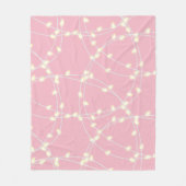 Witte lichten fleece deken (Voorkant)