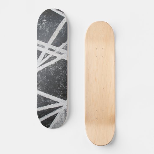 Witte lijnen Extreme Graffiti Skateboard (Voorkant)