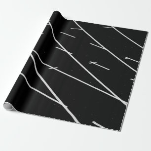 WITTE LIJNEN OP HET VELD TRACK CADEAUPAPIER