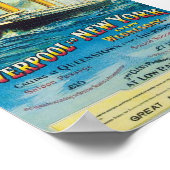  witte lijnreisposter poster (Hoek)