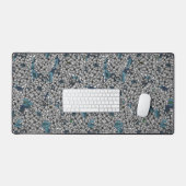 Witte Lila tuin Bureaumat (Keyboard & Muis)
