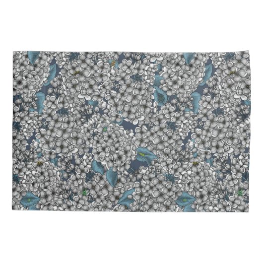 Witte Lila tuin Kussensloop (Achterkant-Links)