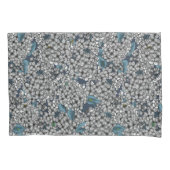 Witte Lila tuin Kussensloop (Voorkant-Links)