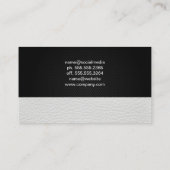 witte limousine | Rijdiensten Visitekaartje (Achterkant)