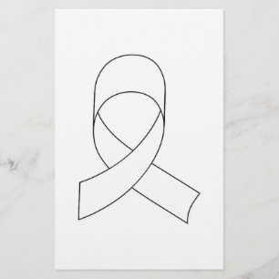 Witte linttekening briefpapier