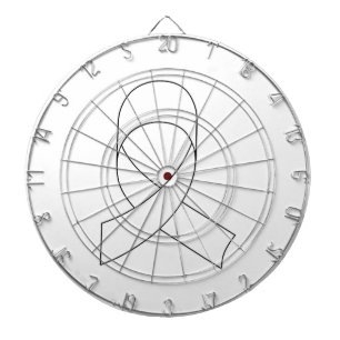 Witte linttekening dartbord