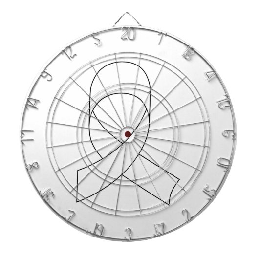 Witte linttekening dartbord (Voorkant)