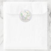 witte lly klassieke ronde sticker (Tas)