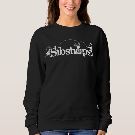 Witte Logo Dames Klassieke Sweater (Voorkant)