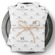 Witte Logo patroon Business Merk Simple Company