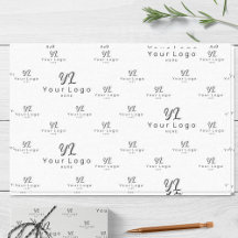 Witte Logo patroon Business Merk Simple Packaging