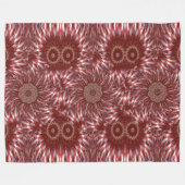 Witte Lotus 17 Fleece Deken (Voorkant (Horizontaal))