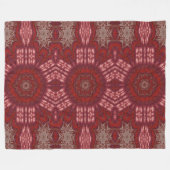 Witte Lotus 5 Fleece Deken (Voorkant (Horizontaal))