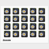 Witte Lotus Bloem Stickers (Vel)