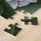 Witte Lotus Bloemen, Botanisch Legpuzzel (Zijkant)