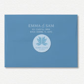 Witte Lotus bruiloft Ronde Sticker