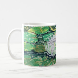 Witte Lotus en Waterlelies Koffiemok