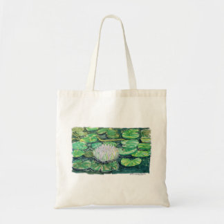 Witte Lotus en Waterlelies Tote Bag