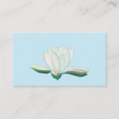 Witte Lotus Flower Luminous Informatiekaartje (Voorkant)