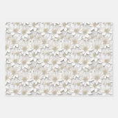 Witte Lotus Flowers Inpakpapier Vel (Voorkant)