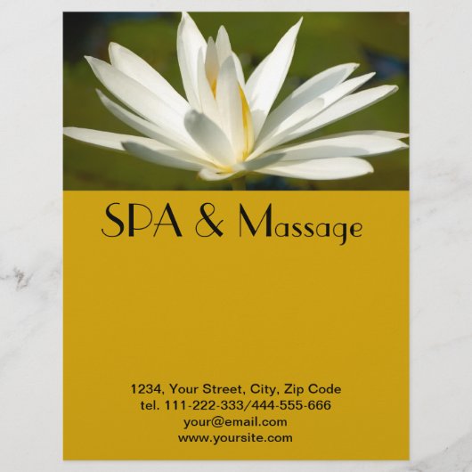 Witte lotus flyer (Voorkant)