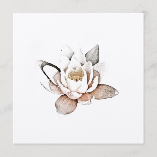 WITTE LOTUS KAART (Voorkant)