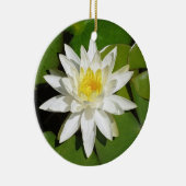 Witte Lotus Keramisch Ornament (Rechts)