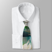 Witte Lotus Stropdas (Gebonden)