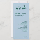 Witte Lotus Wedding Programma (Voorkant)